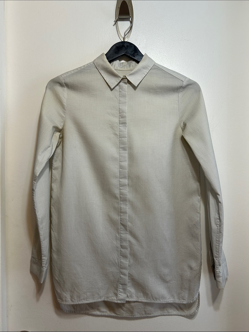 COS Textured Off-White Dress Shirt